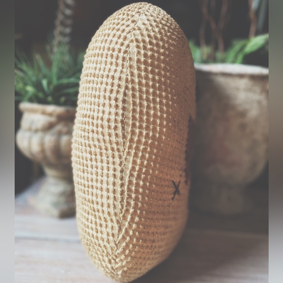 Primitive Tea-dyed Rustic Snowman Pillow - Picture 7 of 8